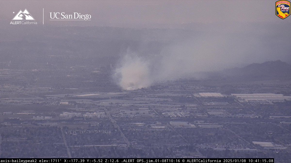 BrownFire Santa Ana River north of Hwy. 60, south of Main St