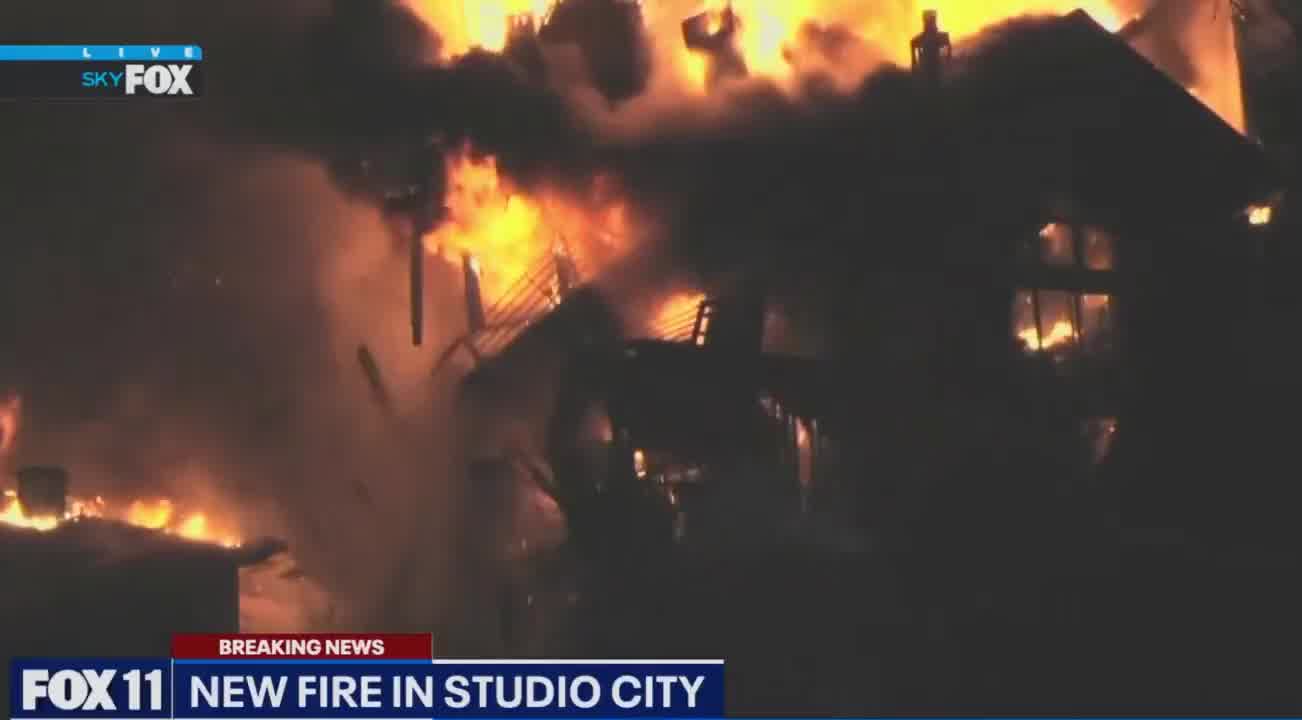 1 structure has collapsed in Studio City on Sunswept Drive