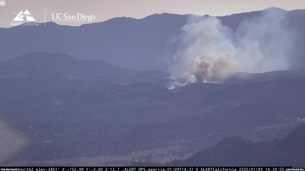 PalisadesFire. New start. Air attack has eyes 101 freeway at Valley Circle. 20 acres with a moderate rate of spread