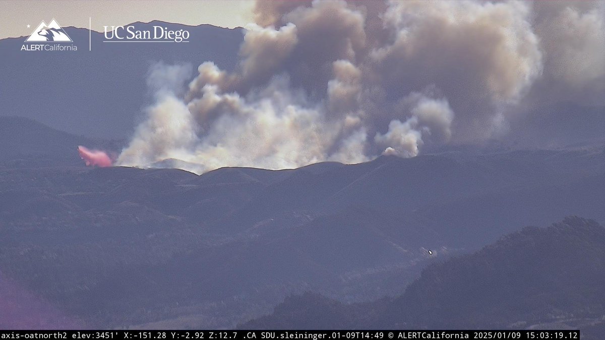 Tanker drop on the KennethFire that has to be pushing 100  acres now