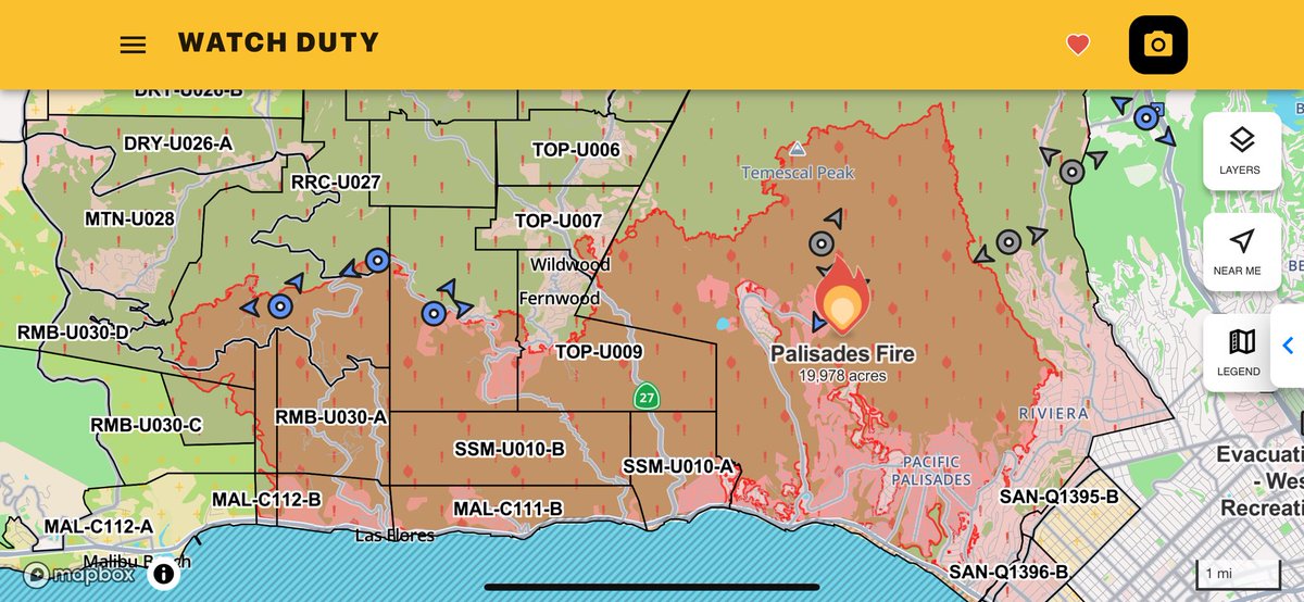 Palisades Fire and Eaton Fire on a daily level, as well as developments