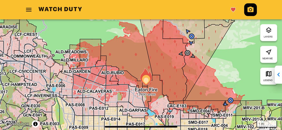 Palisades Fire and Eaton Fire on a daily level, as well as developments