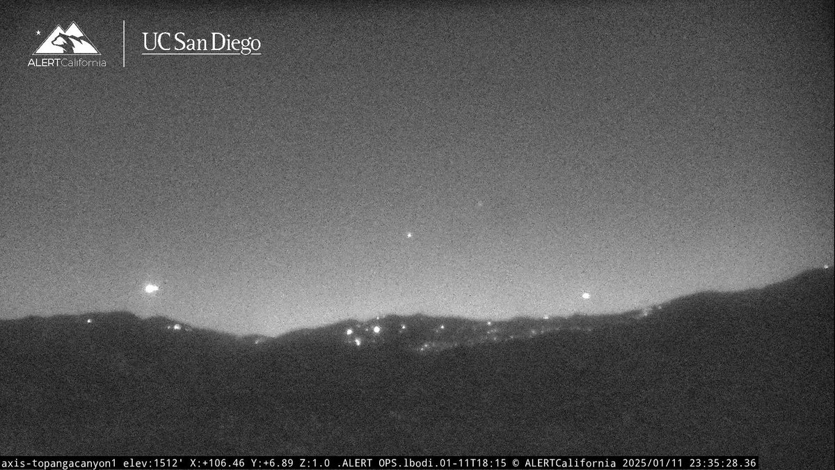 PalisadesFire for the Night, considering how Calm the Fire is right now and Helicopters taking Advantage of there being no Strong winds again looks like we might see an End to the spread of this Fire soon.Looking on Cameras right now there’s no Flare ups