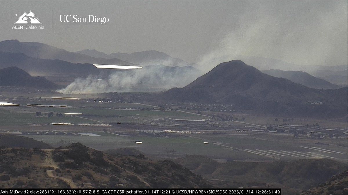 This will be the StoneFire, dispatch went out at 12:22.  New fire west Hemet/Green Acres area