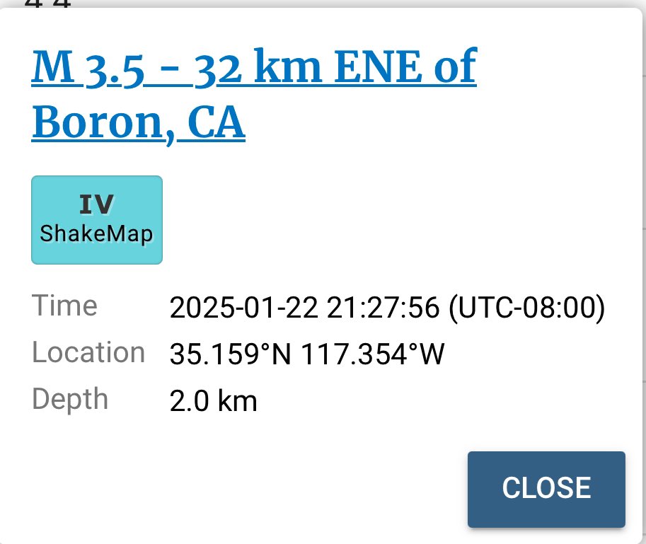 Earthquake: 3.5 magnitude shaking felt in Palmdale