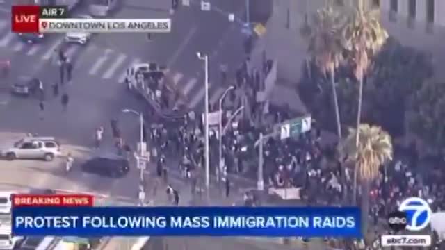 Protesters have surrounded the federal detention center in Los Angeles. California isn't backing down, this is a full-blown standoff with the feds