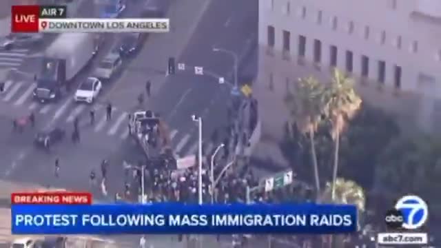 Protesters have surrounded the federal detention center in Los Angeles. California isn't backing down, this is a full-blown standoff with the feds