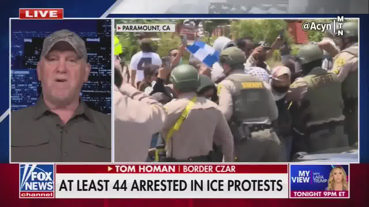 Border Czar Tom Homan: We are making Los Angeles safer. Mayor Bass should be thanking us. She says they are going to mobilize—guess what? We are already mobilizing. We are going to bring the National Guard in tonight