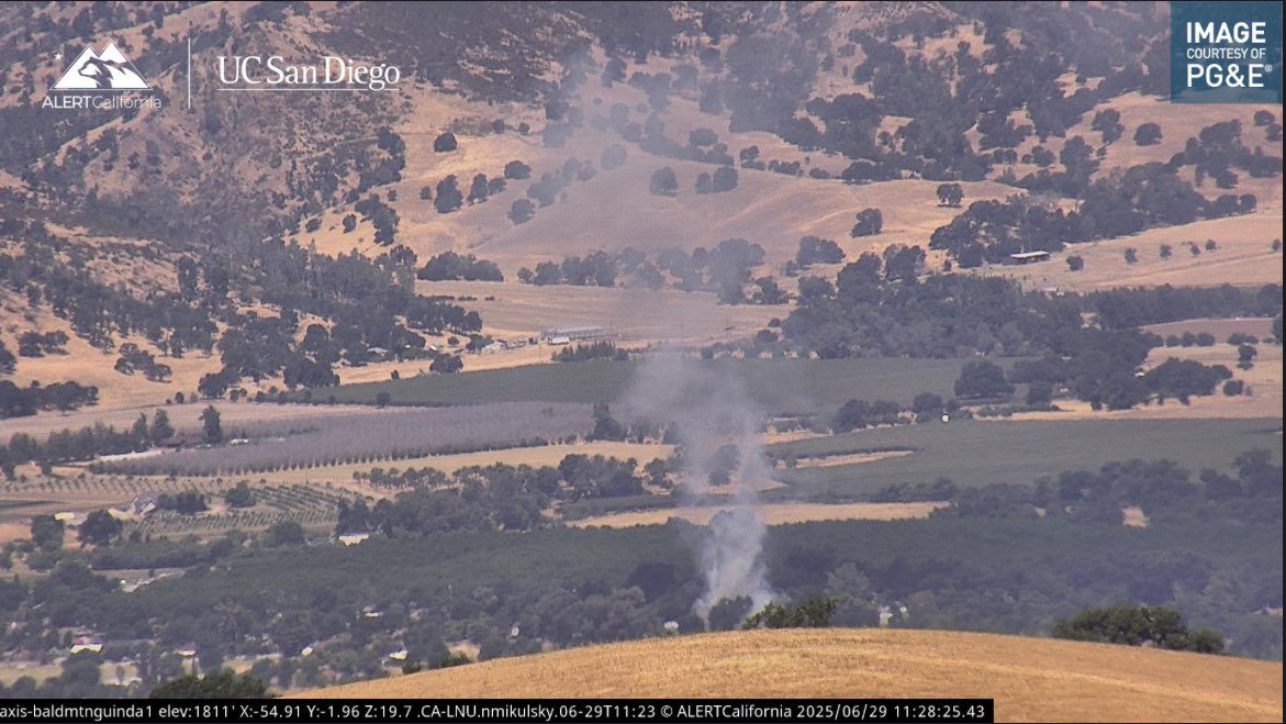 FolsomFire: CAL FIRE and local agencies are responding to a vegetation fire in Guinda near Thurman St and Folsom St. The fire is approximately 1/2 acre, burning in grass at a medium rate of spread with two structures threatened