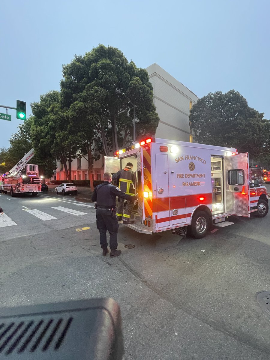 1-ALARM FIRE  1201 Golden Gate Avenue 5-Story Multi-Residential Building**  San Francisco firefighters are currently on scene at a one-alarm structure fire at 1201 Golden Gate Avenue, a five-story multi-residential complex. 