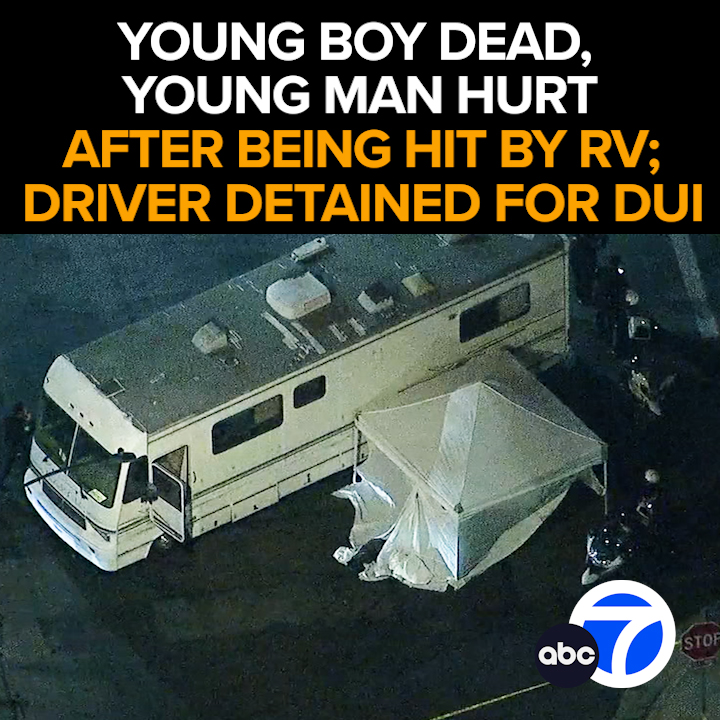 A 9-year-old boy is dead, a 19-year-old man is injured after being struck by an RV in Koreatown. The driver is detained by the LAPD on suspicion of DUI. New details on the victims, and the driver in police custody