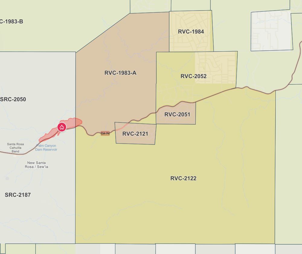 RosaFire : Evacuation orders have just been issued in the Anza areaInteractive evacuation map:  RosaFire in the Anza area has burned 300 acres. Evacuation warnings have been issued in the area