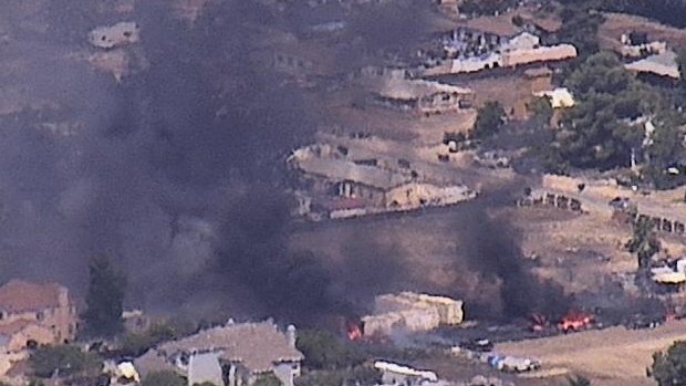 BatsonFire 1st engine just went on scene. Vegetation fire, requesting a structure response. Batson Lane in Wildomar