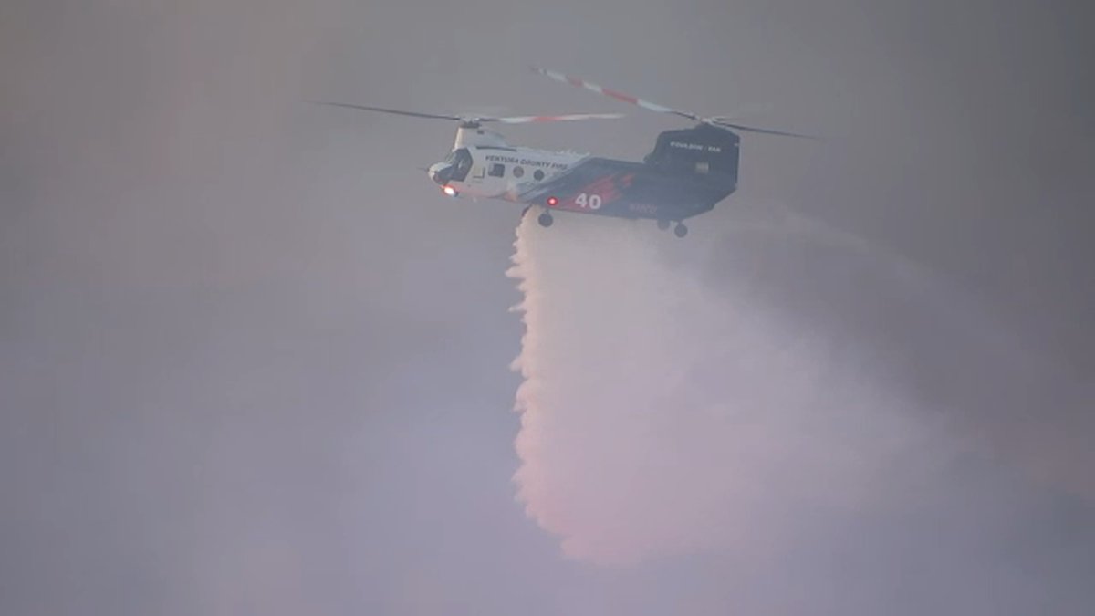 KingFire evacuation warnings lifted as crews gain upper hand on blaze in Gorman