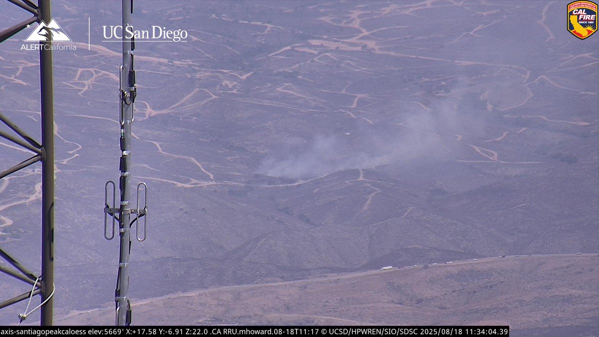 CanyonFire 2 acres with a moderate rate of spreadNew start west of Lake Mathews at Tin Mine Rd & Eagle Canyon Rd