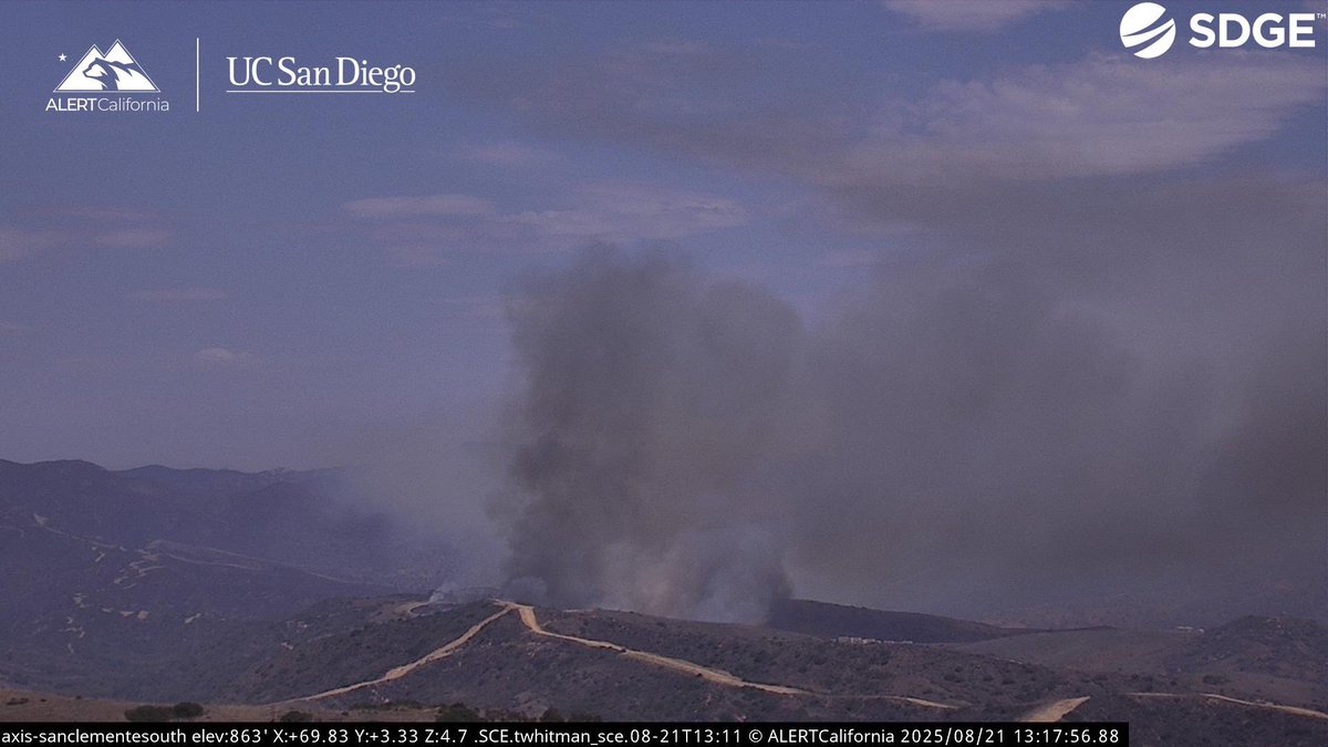 This is the CrowFire Talega Road, Camp Pendleton.Expect Drift Smoke from the Fire.SanDeigoCounty/CaliforniaCamp Pendleton, off Talega RoadThis will be the CrowFire, which is at least 3 acres per delayed radio traffic