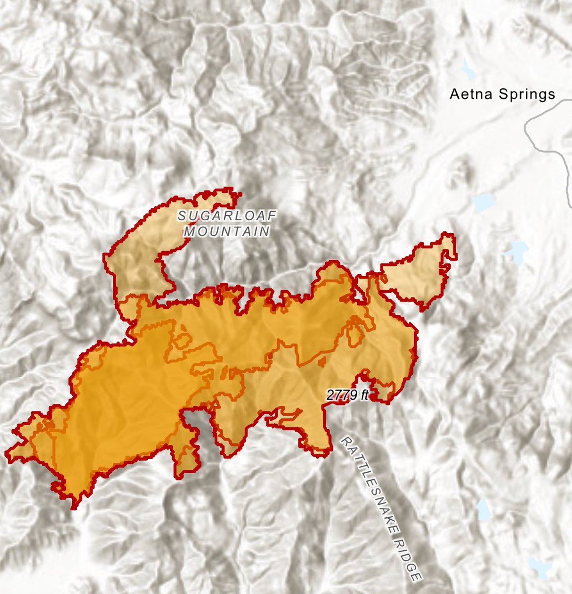 The PickettFire was Mapped by Cal Fire Intel 461 at 3,992 acres, 7:55PM, likely over 4,000 acres already.The Fire spotted over Swartz Canyon pushing to the North into Sugarloaf Mountain the Fire hasn’t jumped Aetna Springs Road