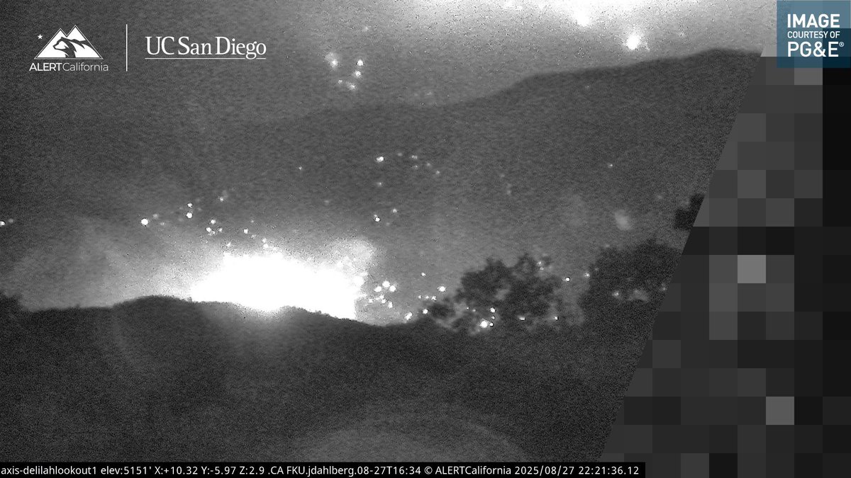 GarnetFire Here’s a current view of the Fire, nothing much from Radio Traffic.This Flare up on the South side of Rodgers Ridge is still burning but has not spotted to the South side of Kings River.South Side of Rodgers Ridge - No Growth has been on Eastern Flank.GarnetFire Both Air Tankers and All Helicopters are getting Released for the Evening.Current View.  x.com/danielfiretruc…