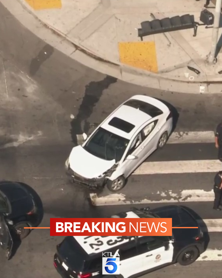 Pursuit ends in hit-and-run crash in South Los Angeles