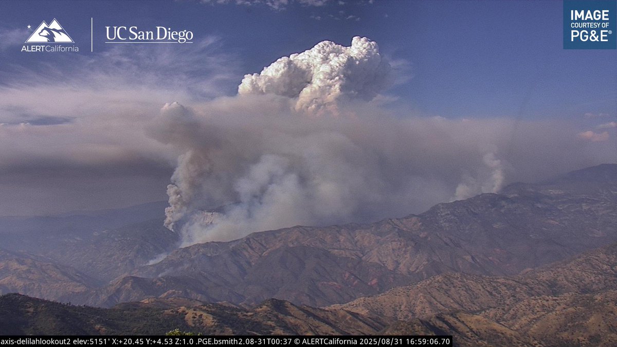 GarnetFire Air Attack 07 and All Helicopters are Released for the Evening.From AA07 the North end of the Fire pushed towards Teakettle Experimental Forest not sure how far it progressed through though, with Multiple Spot Fires