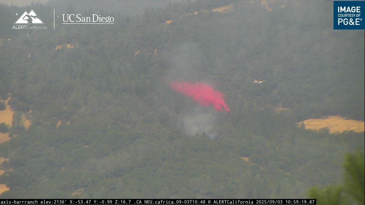 Currently watching the 163Fire/16-3Fire, Rices Crossing Road, Penn Valley, Yuba County.Air Tanker 89 made a drop on it, 30x30 spot