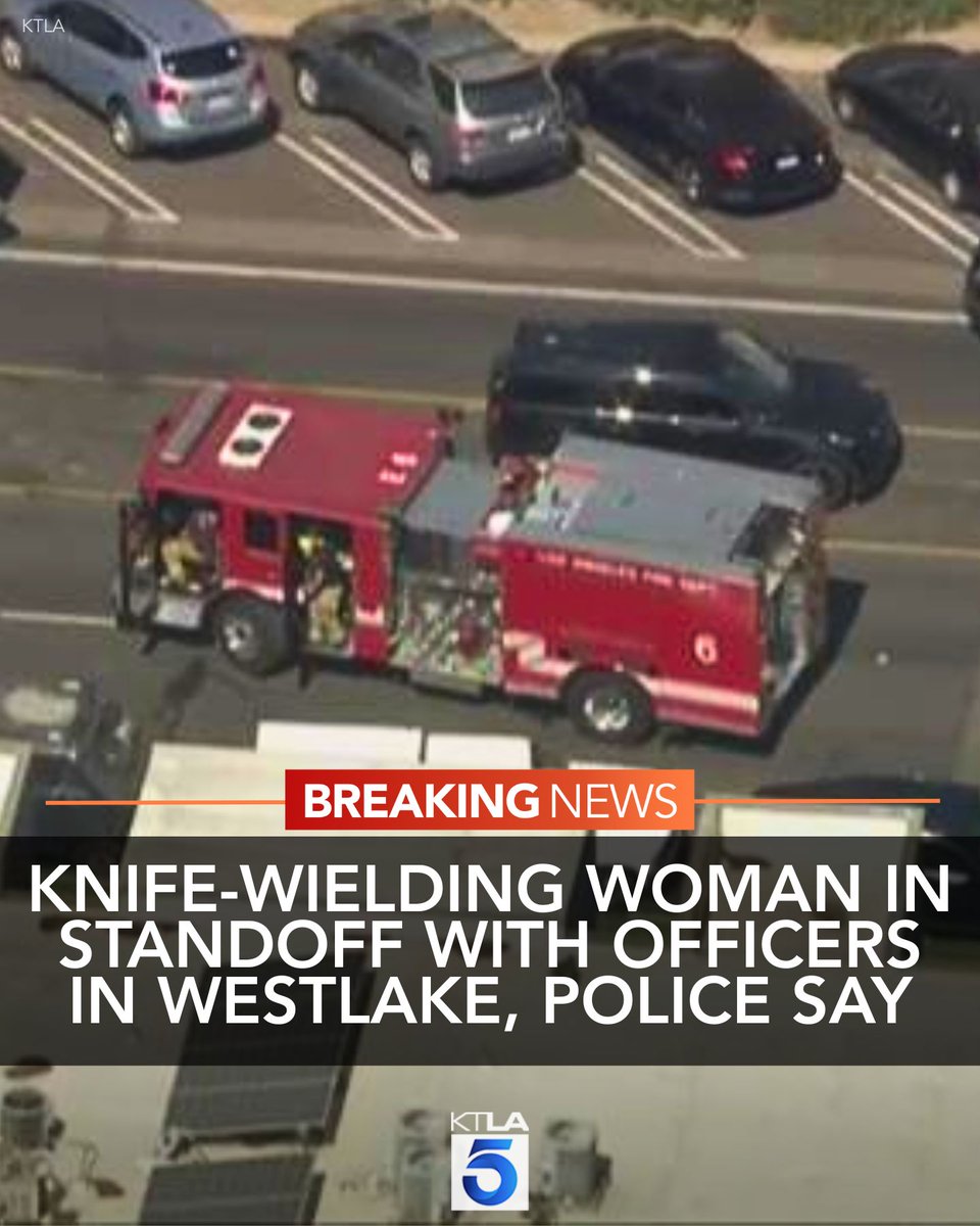 The Los Angeles Police Department is in a standoff with a barricaded person in the Westlake District Thursday morning