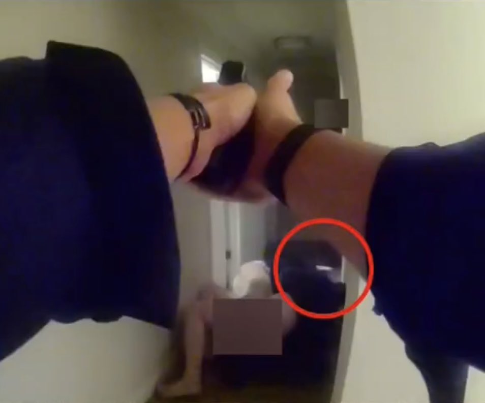 Man shot & killed by @SantaClaraPD Ofc. Robert Allsup was straddling & stabbing roommate at home on Eisenhower while armed with 2 knives, per @chiefcorymorgan. 