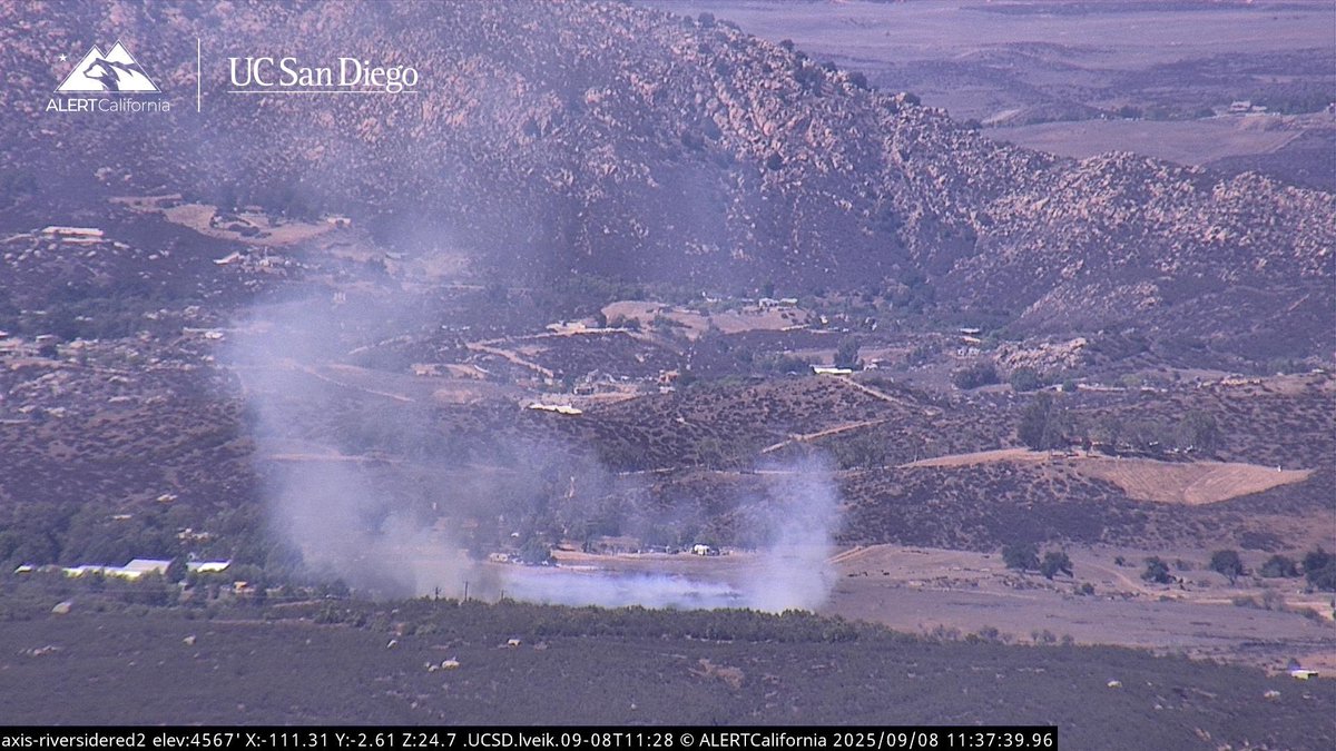 New Brush Fire Sage Road/Spring Creek Road, Sage, Riverside County.2 acres, Potential for 10 acres.Air Attack 310, Air Tankers 72, 73, Copter 616 is overhead