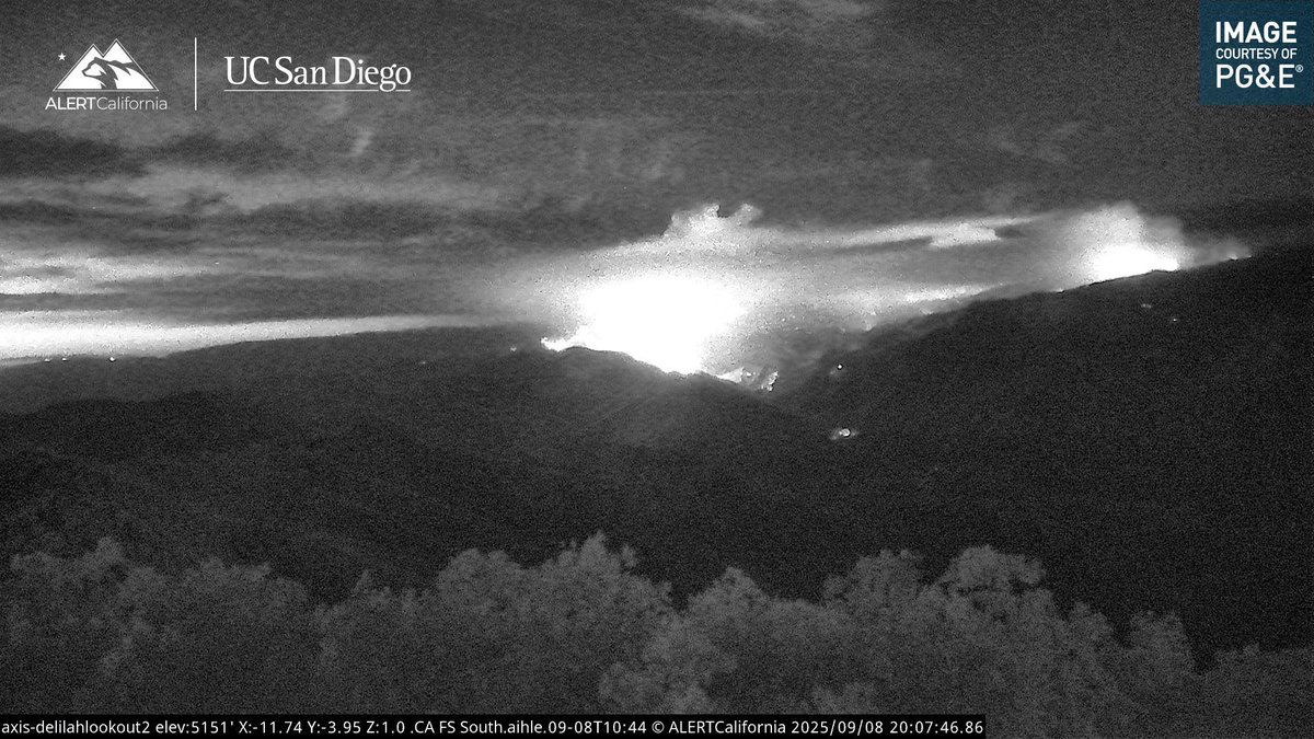 GarnetFire All Aircraft has been Released for the Night.From Sierra National Forest - When needed the (QRF) Quick Reaction Force is Available for Night Operations if Requested.The Fire is 54,924 acres mapped earlier by Cal Fire Intel 641 