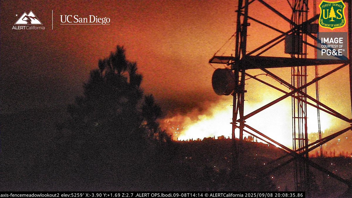 GarnetFire All Aircraft has been Released for the Night.From Sierra National Forest - When needed the (QRF) Quick Reaction Force is Available for Night Operations if Requested.The Fire is 54,924 acres mapped earlier by Cal Fire Intel 641 