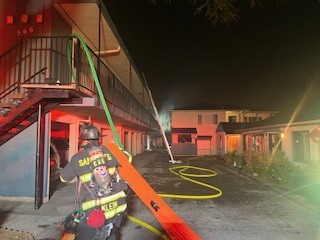 Structure fire in the 500 block of Ralston Ave. The road is closed.  The fire is contained to two units and all occupants have been safely evacuated.  There is no existing danger to nearby buildings.  FD and PD will be on scene until further notice