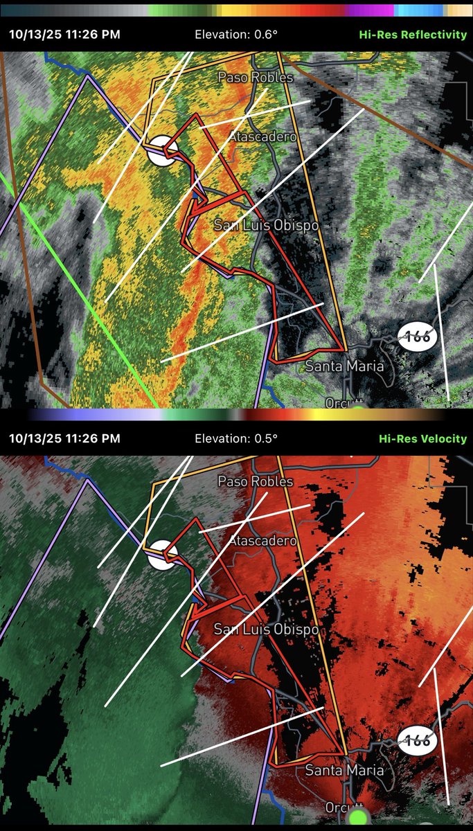 MorroBay / California  storm passing through Morro Bay this evening just as the storm went Tornado Warned. High winds and raining almost sideways 