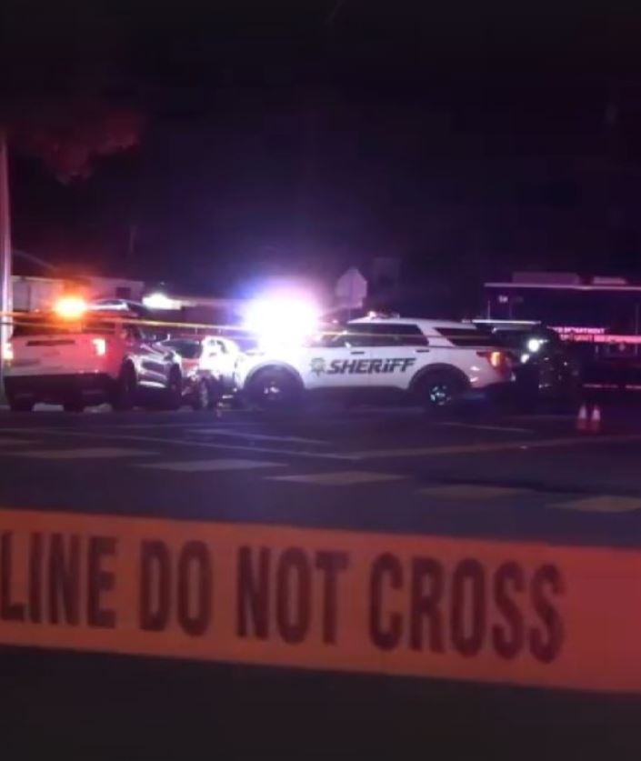 A man armed with a knife was shot and killed by Santa Clara County Sheriff's deputies Monday evening during a traffic stop, according to the San Jose Police Department