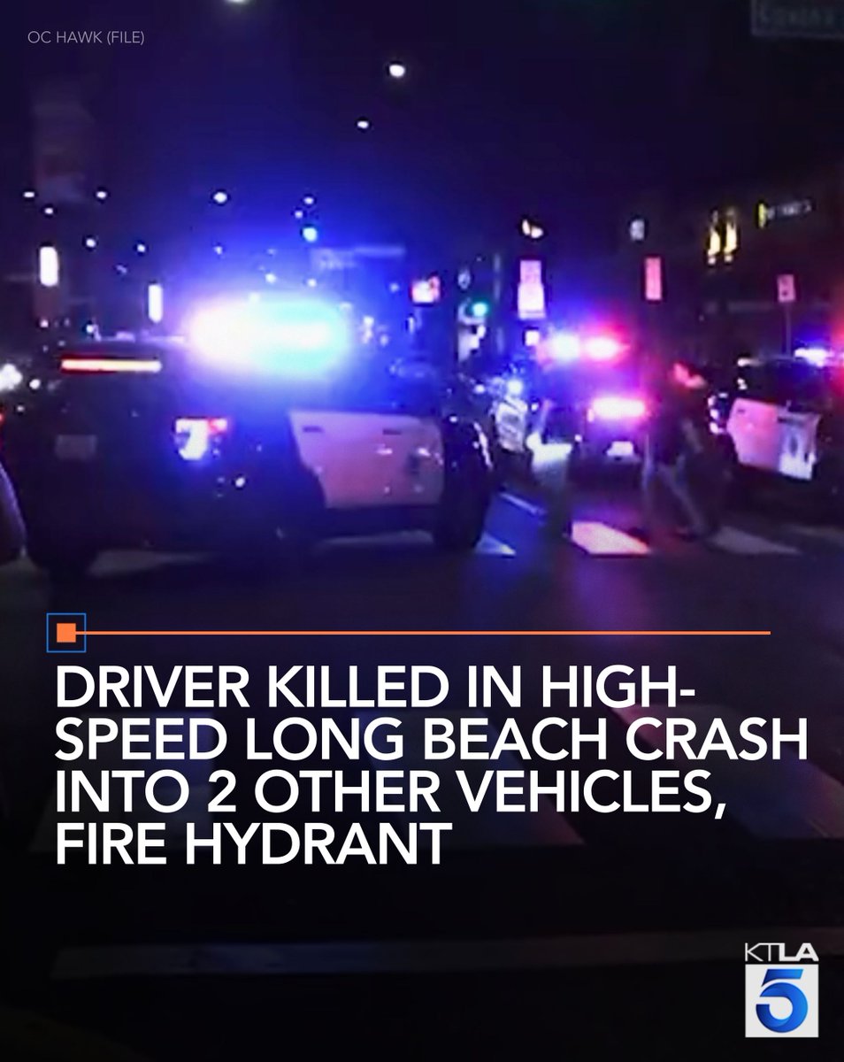 High-speed crash involving three vehicles killed one person, who Long Beach investigators say may have been driving while impaired on Saturday night.