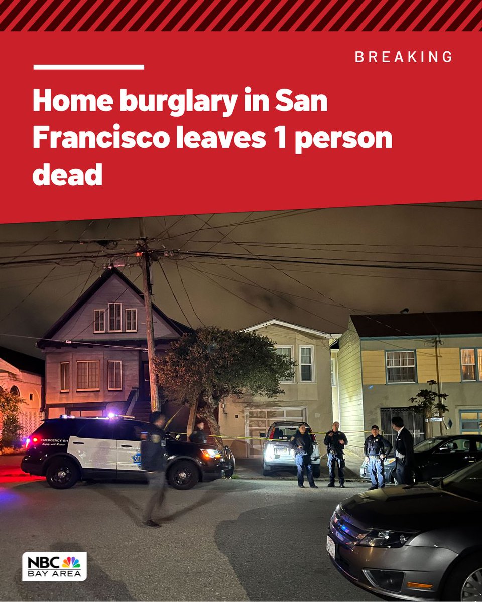 A home burglary in San Francisco left a person dead Sunday afternoon, the police department said