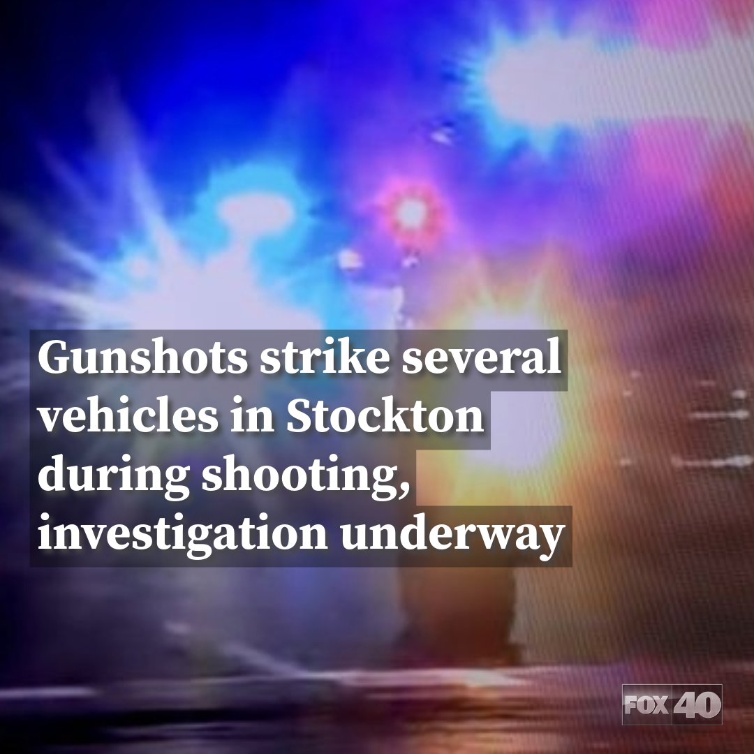 An investigation is underway in Stockton after gunshots struck several vehicles on Friday morning