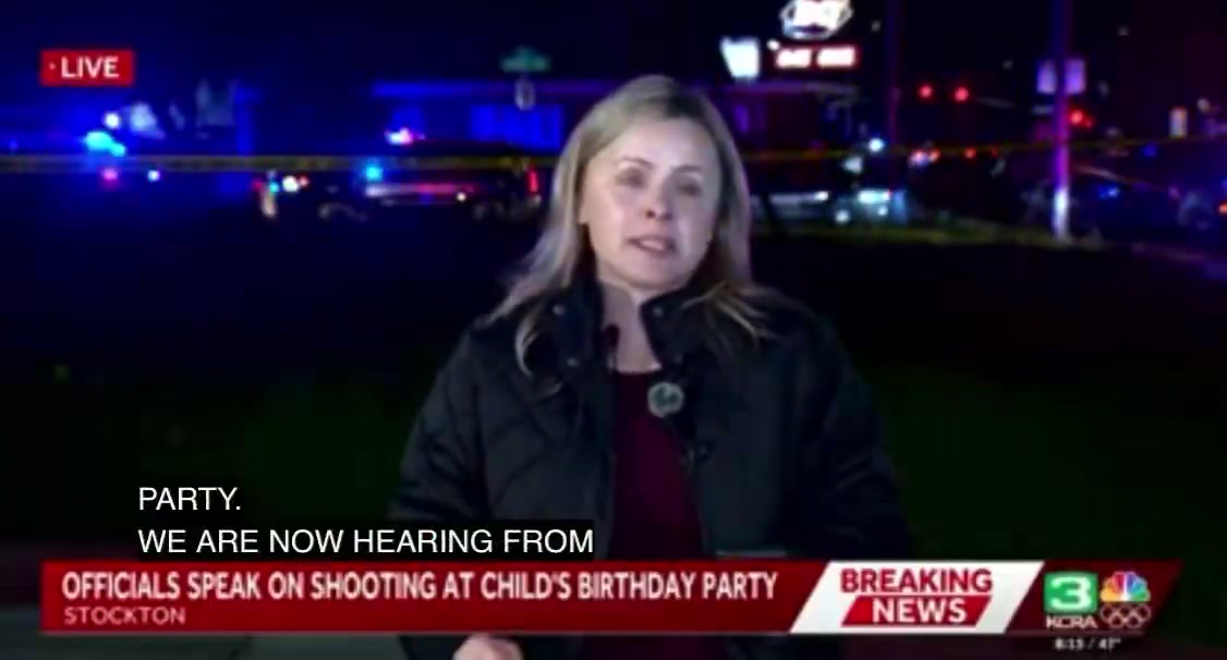 At least 4 dead, 10 injured after shooting at banquet hall in Stockton, California; suspect not in custody