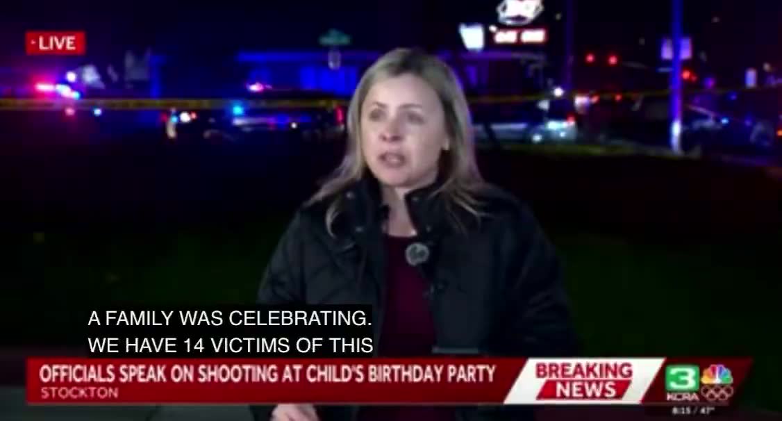 At least 4 dead, 10 injured after shooting at banquet hall in Stockton, California; suspect not in custody