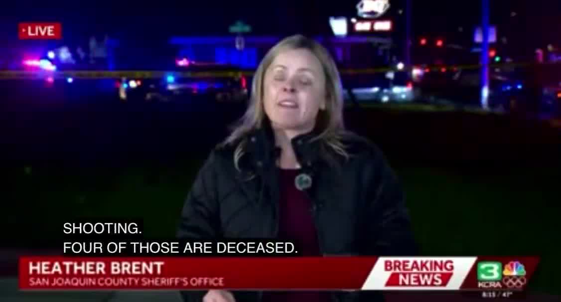 At least 4 dead, 10 injured after shooting at banquet hall in Stockton, California; suspect not in custody