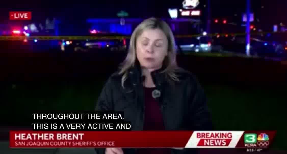 At least 4 dead, 10 injured after shooting at banquet hall in Stockton, California; suspect not in custody