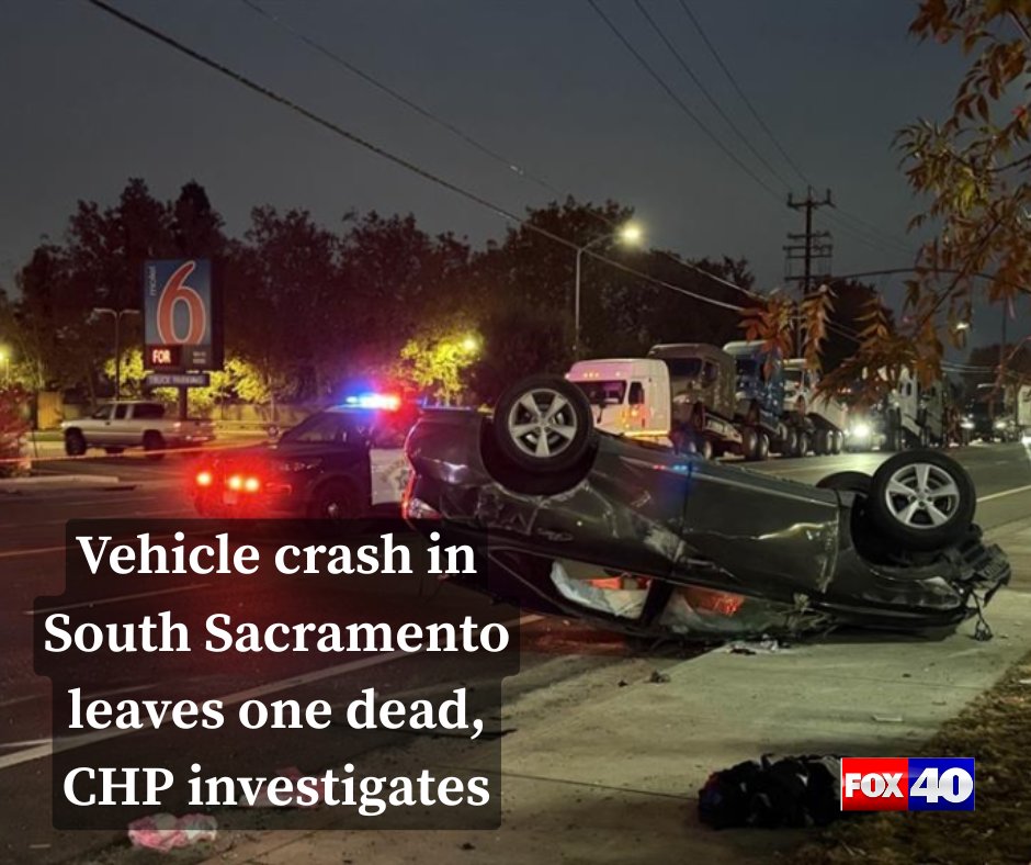 CHP has confirmed that at least one person is dead after a vehicle crash in South Sacramento.