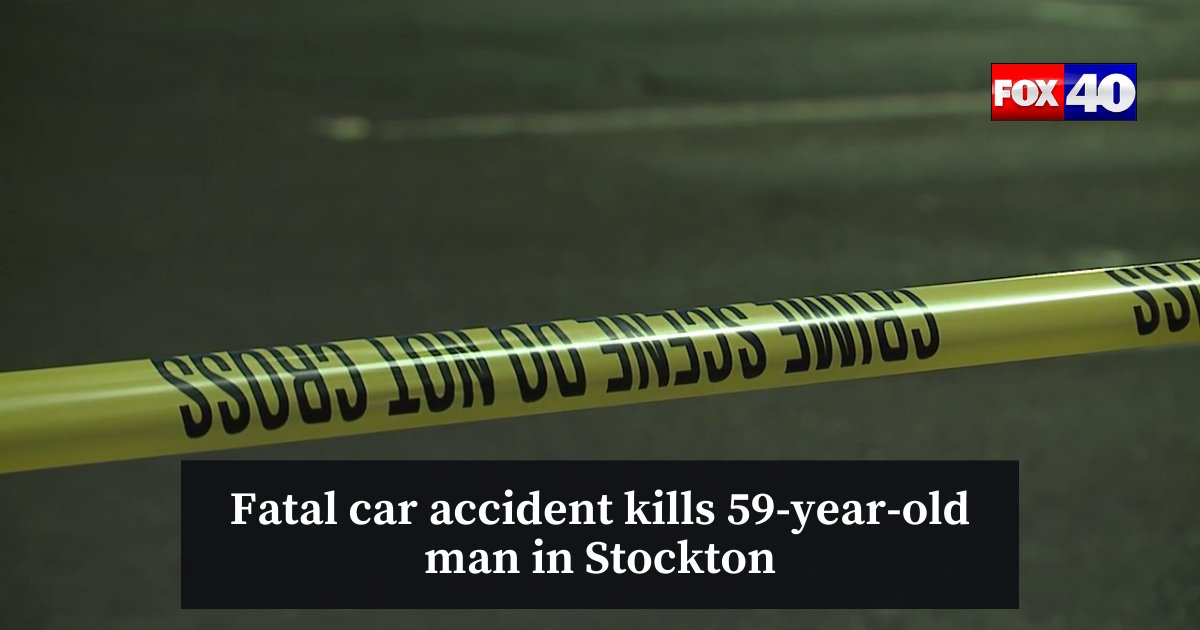 A man died after being struck by a car in the Civic District on Tuesday night, the Stockton Police Department said