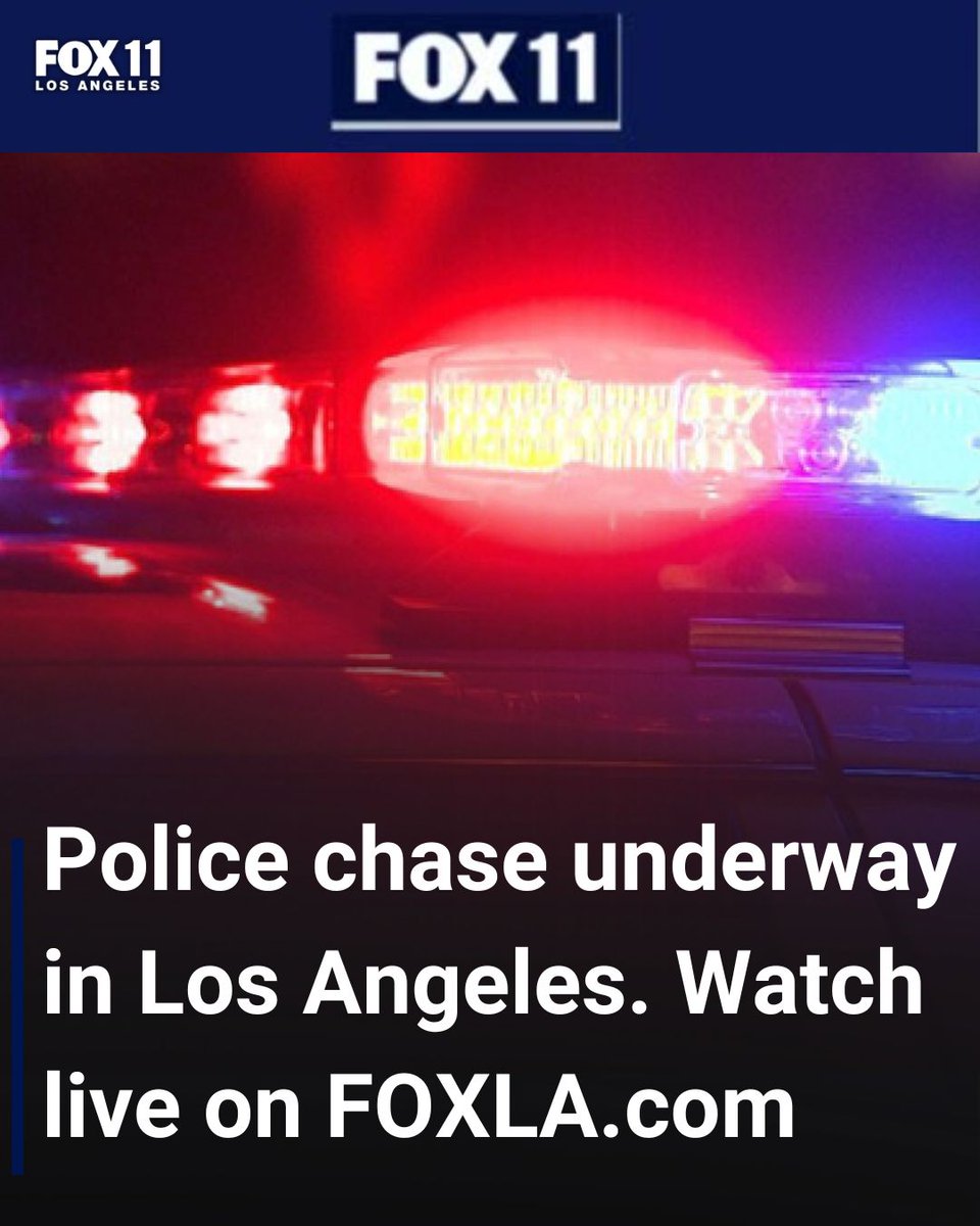 Another police chase underway in Los Angeles.