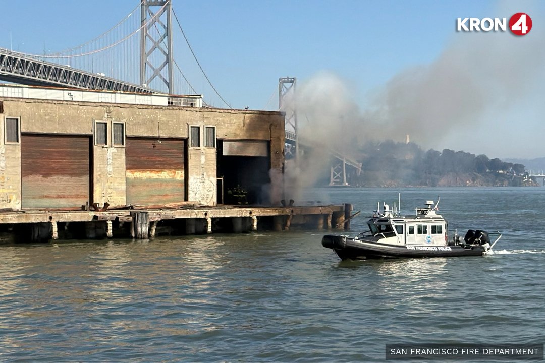 Fire breaks out at Pier 28 in San Francisco