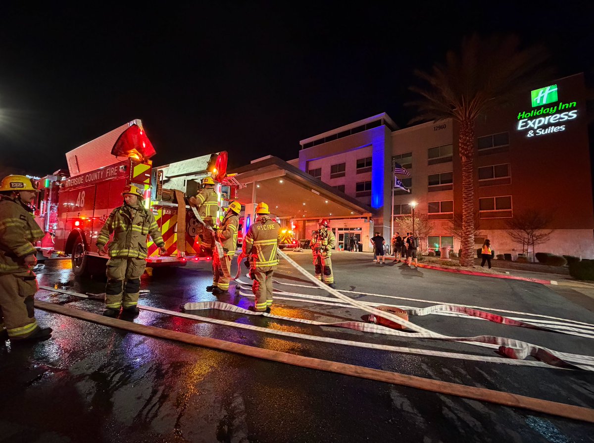 Commercial structure fire -  12000 Block Day St. in @CityofMoVal. Firefighters are on-scene of a 4-story hotel involved with heavy smoke. The first arriving unit reported smoke showing from the second story. A 2nd alarm was requested.