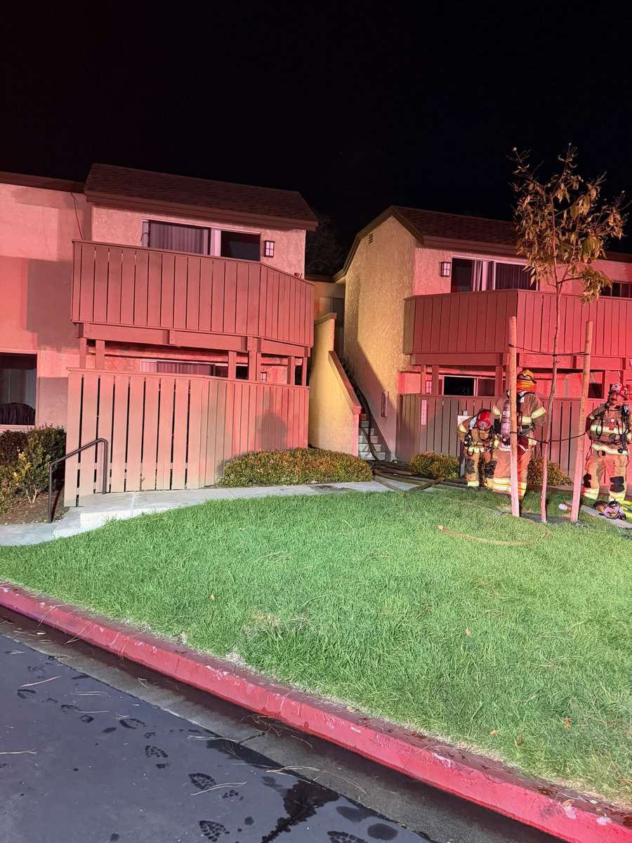 OCFA & @Irvine Police are on scene of an apartment fire off Bearpaw in the City of Irvine. The fire is under control. One adult was transported to the hospital in critical condition. The fire was contained to the unit of origin, and the cause is under investigation