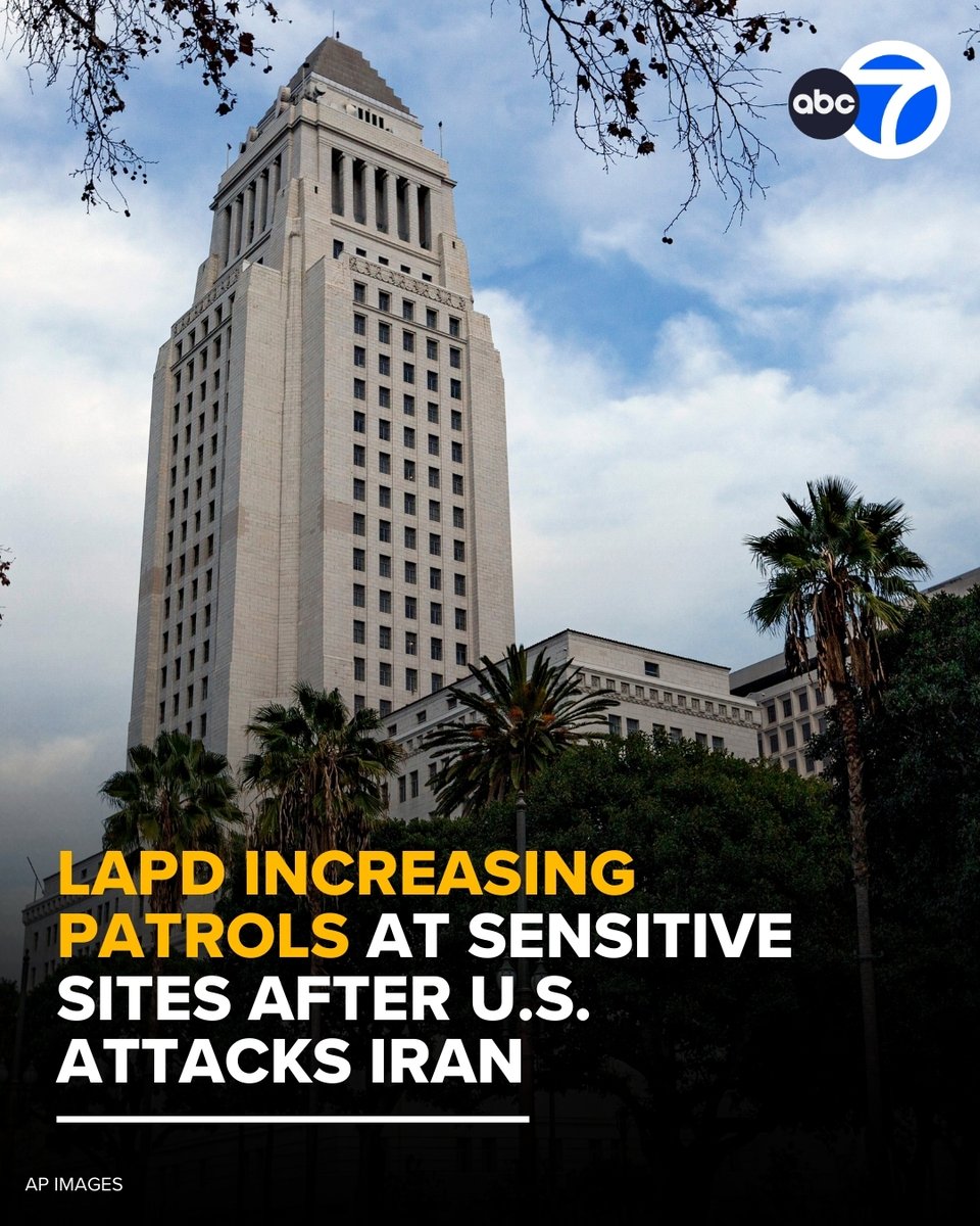 An activist group has scheduled a protest against Trump's war on Iran outside Los Angeles City Hall this afternoon