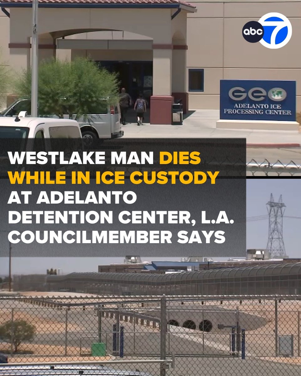 A Mexican national died while in ICE custody at the Adelanto detention center in the High Desert, according to Los Angeles Council member Eunisses Hernandez.Hernandez identified the man who died as Alberto Gutierrez Reyes of Westlake. She claims he died in ICE custody after being denied medical care