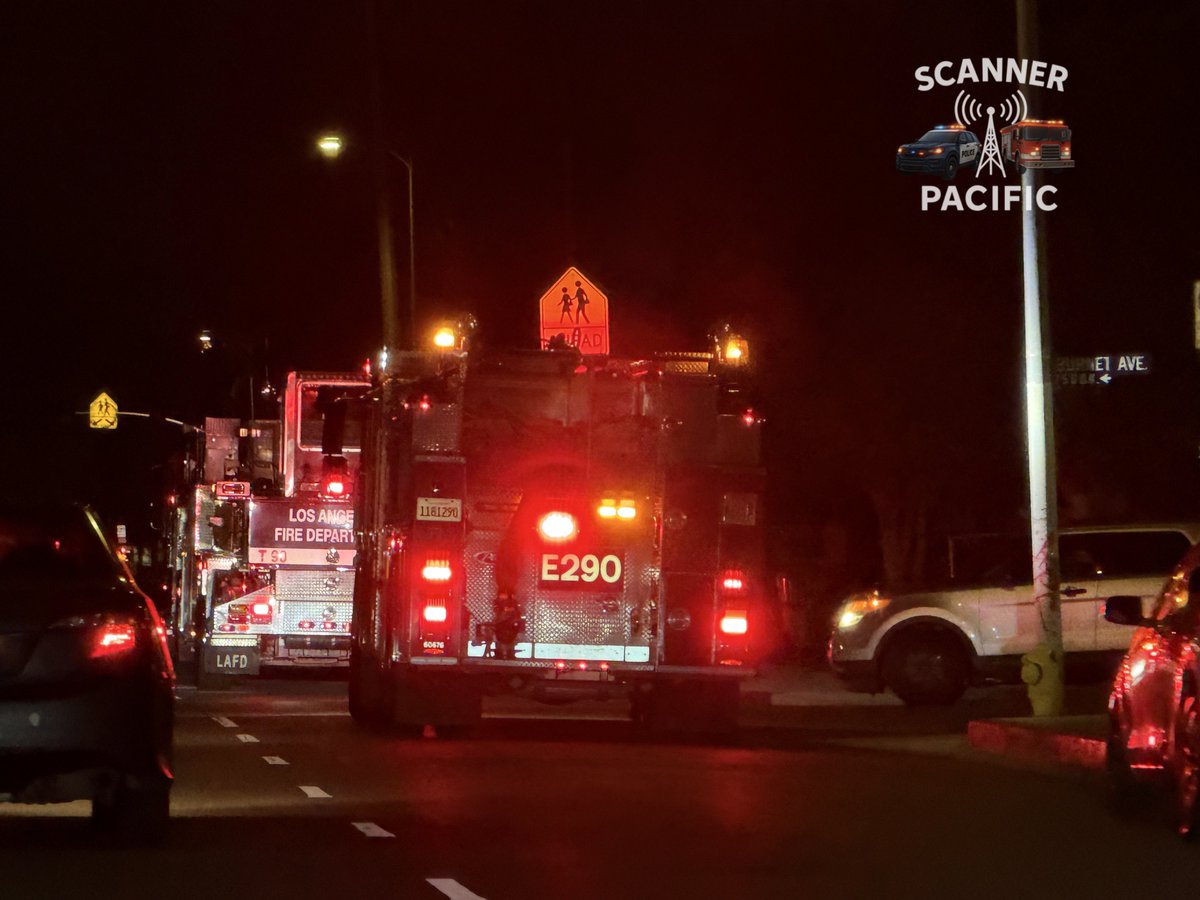 LAFD out investigating a possible natural gas leak near Burnet & Saticoy