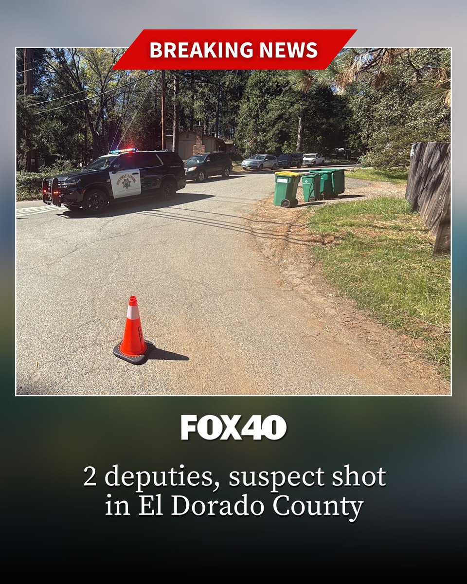 Two deputies and a suspect were shot and transported to hospitals after a shooting in rural El Dorado County on Thursday morning